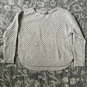 Title Nine gray waffle seater merino wool size large
